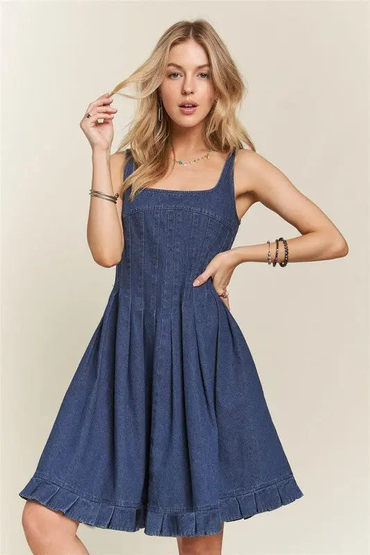 Adora Denim Dress Trendsi