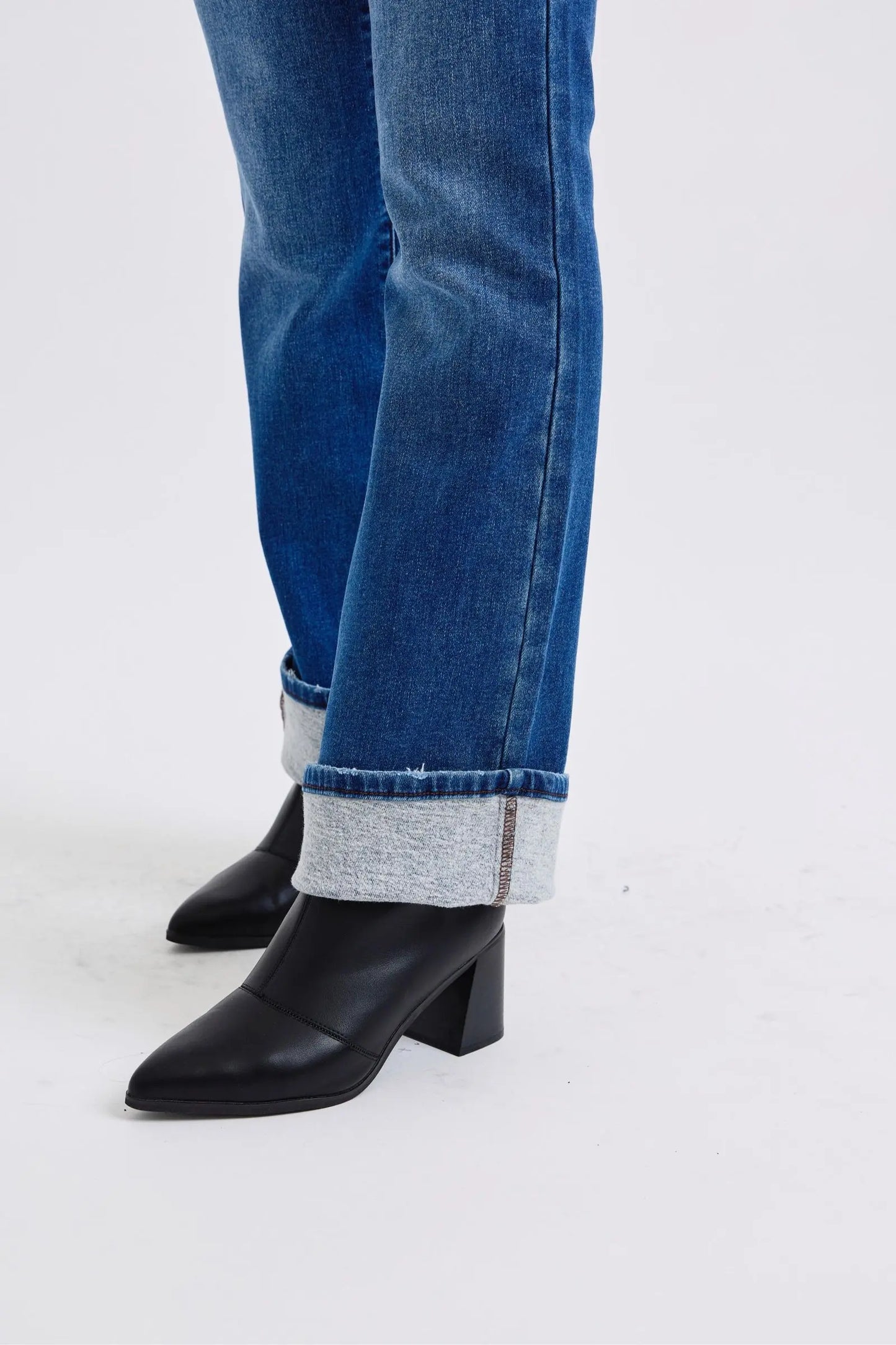 Judy Blue Bootcut Jeans with Thermal Lining Trendsi