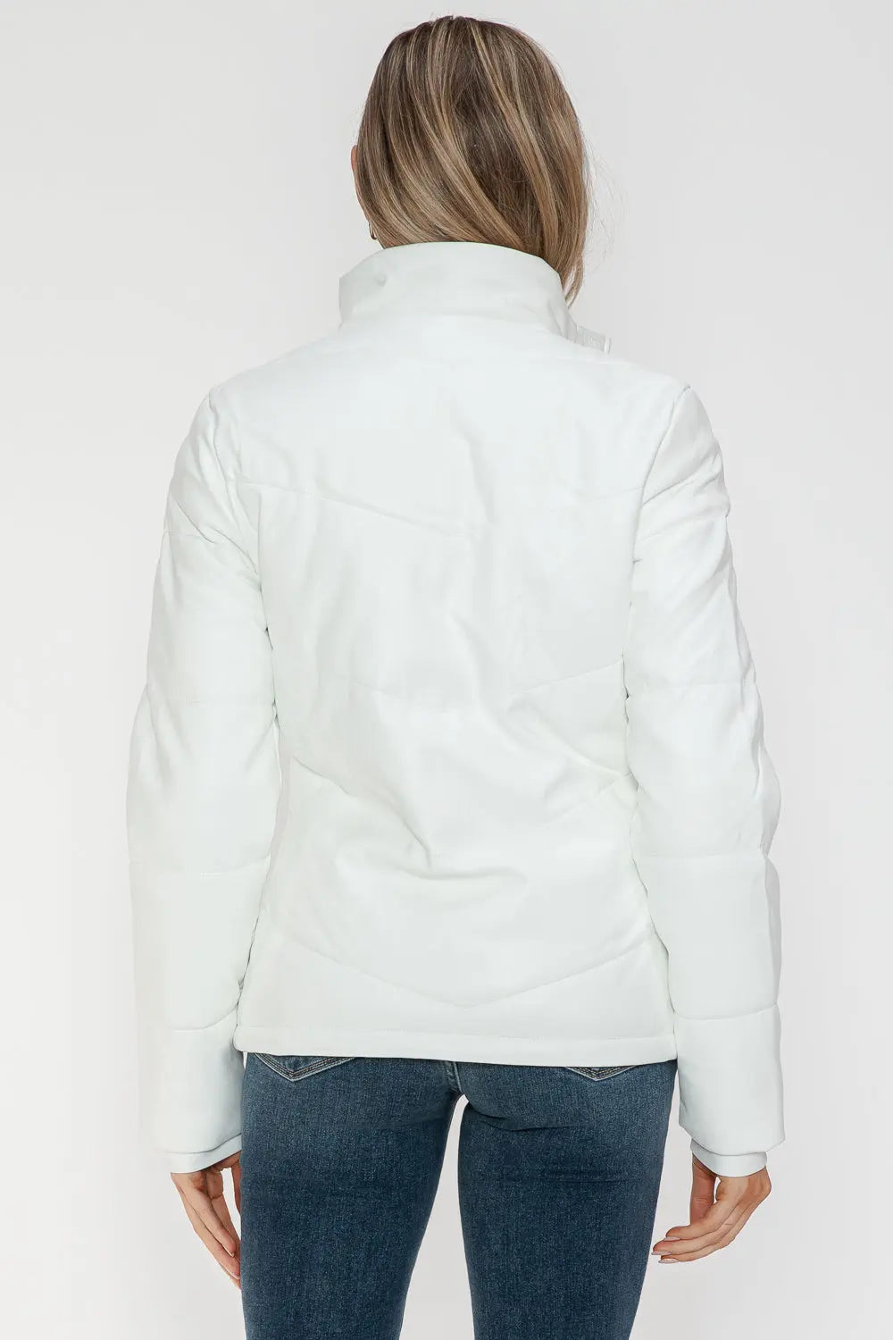 Snobbish Pocketed Zip Up Puffer Jacket Trendsi