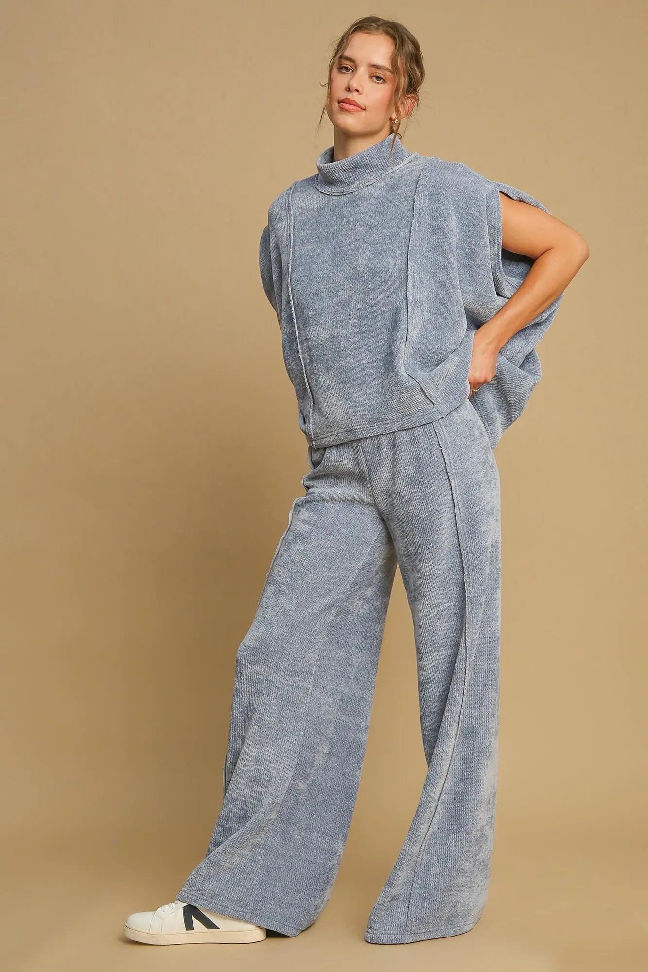 Umgee Wide Leg Pants Trendsi