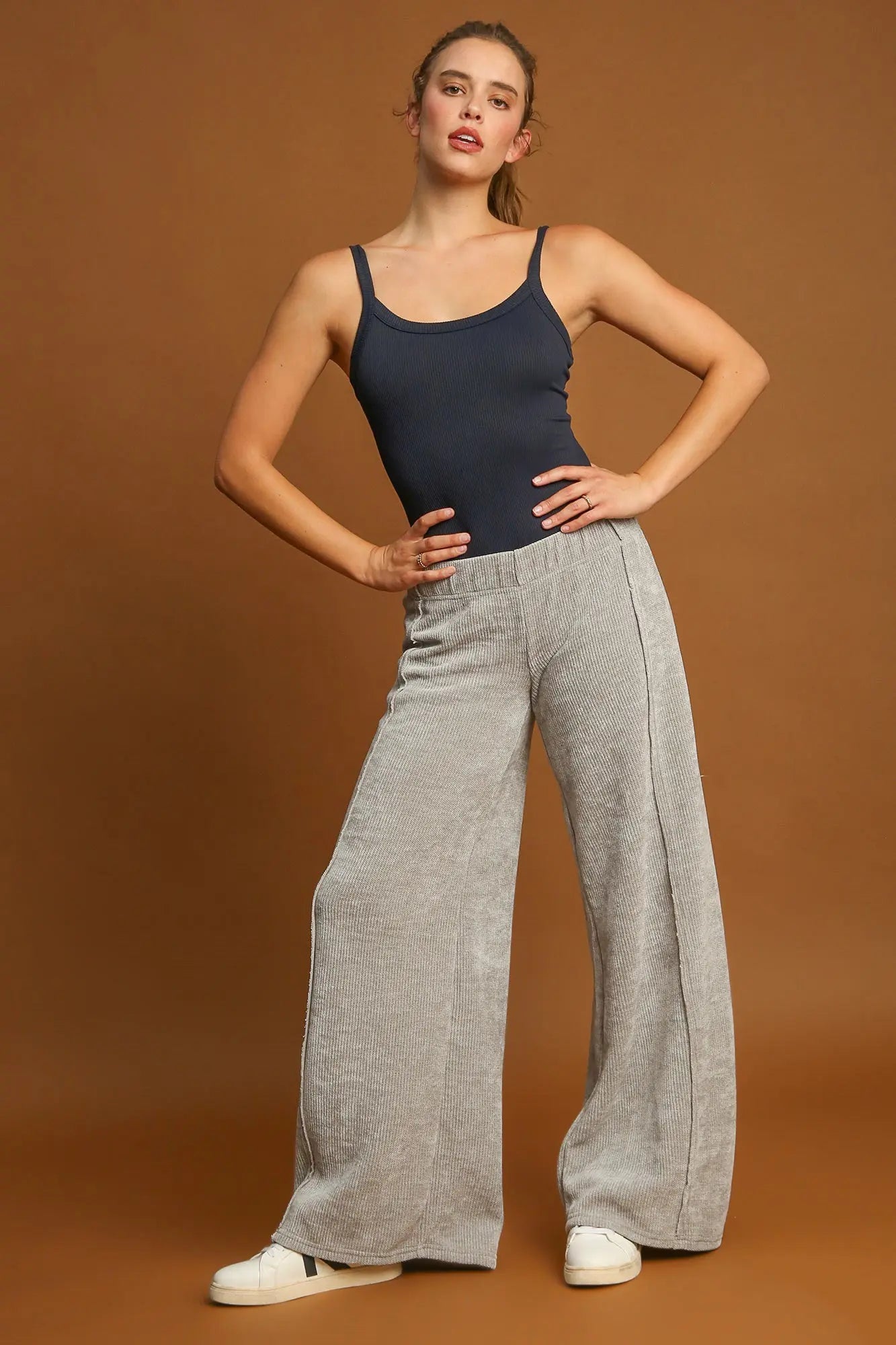 Umgee Wide Leg Pants Trendsi