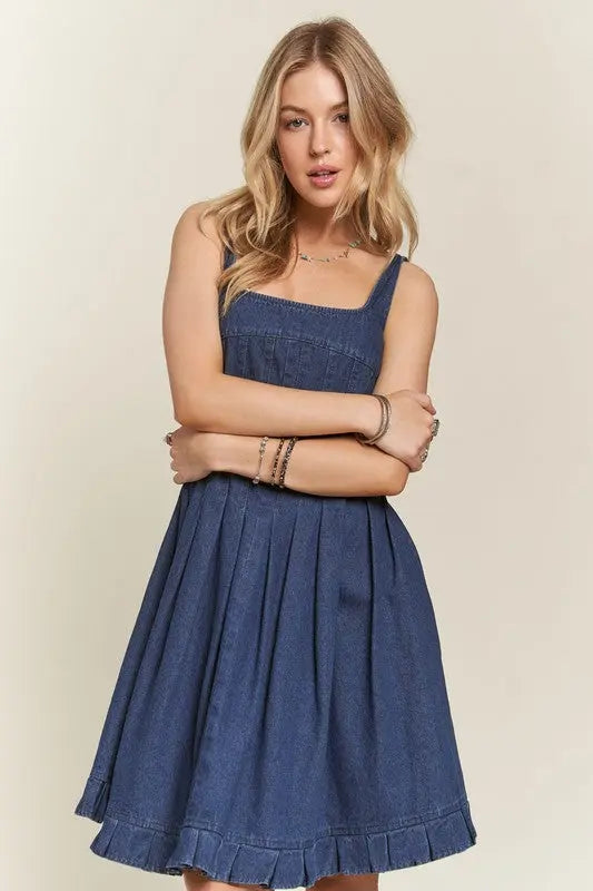 Adora Denim Dress Trendsi