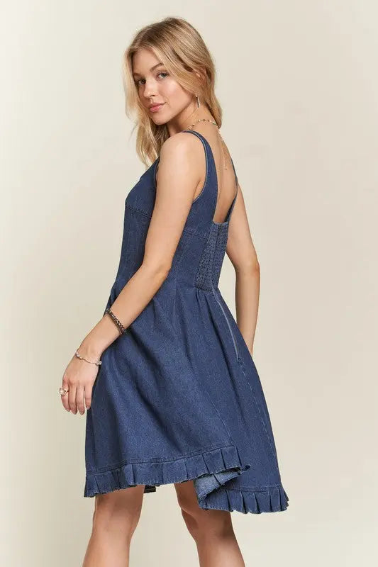 Adora Denim Dress Trendsi