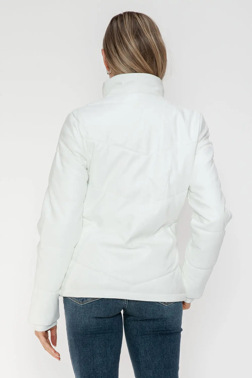 Snobbish Pocketed Zip Up Puffer Jacket Trendsi