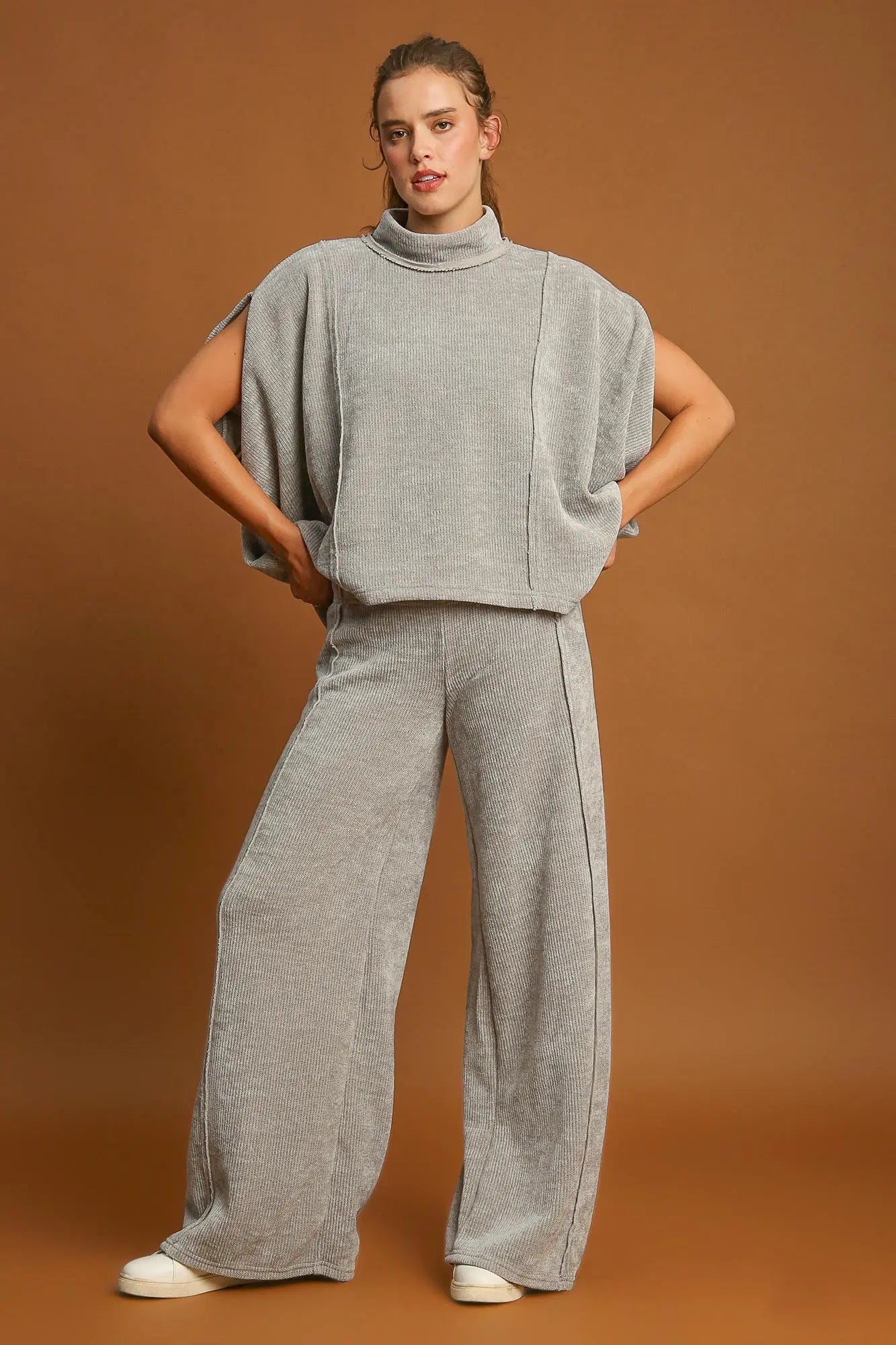 Umgee Wide Leg Pants Trendsi