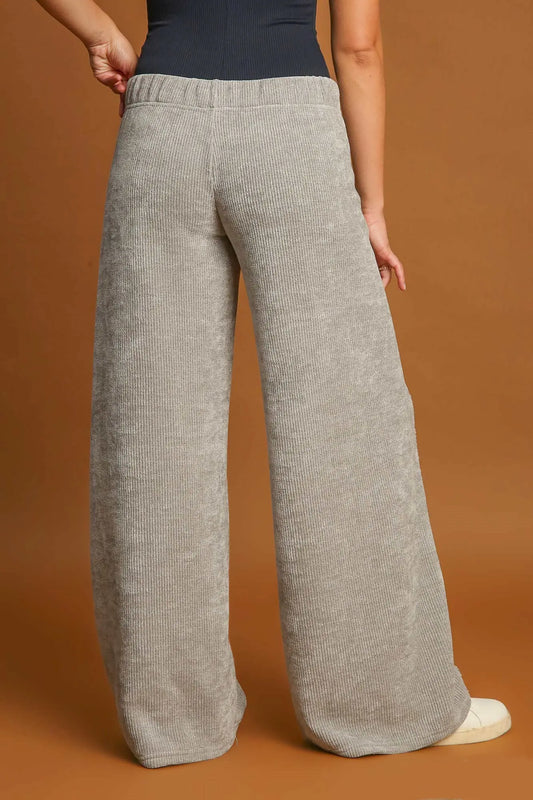 Umgee Wide Leg Pants Trendsi