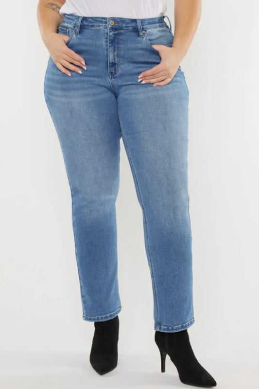 Kancan High Waist Jeans Trendsi