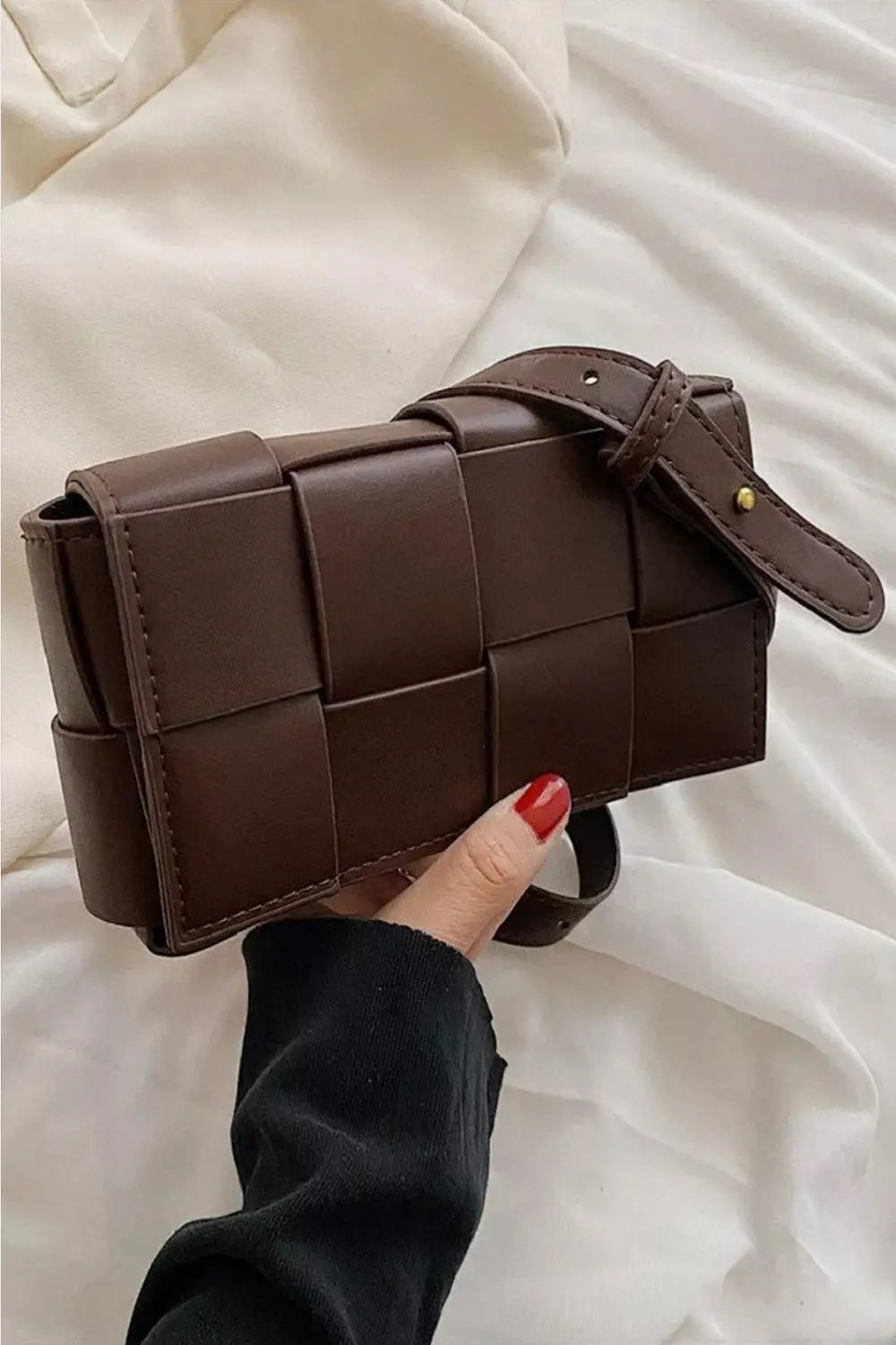 Zenana Woven Crossbody Bag Trendsi