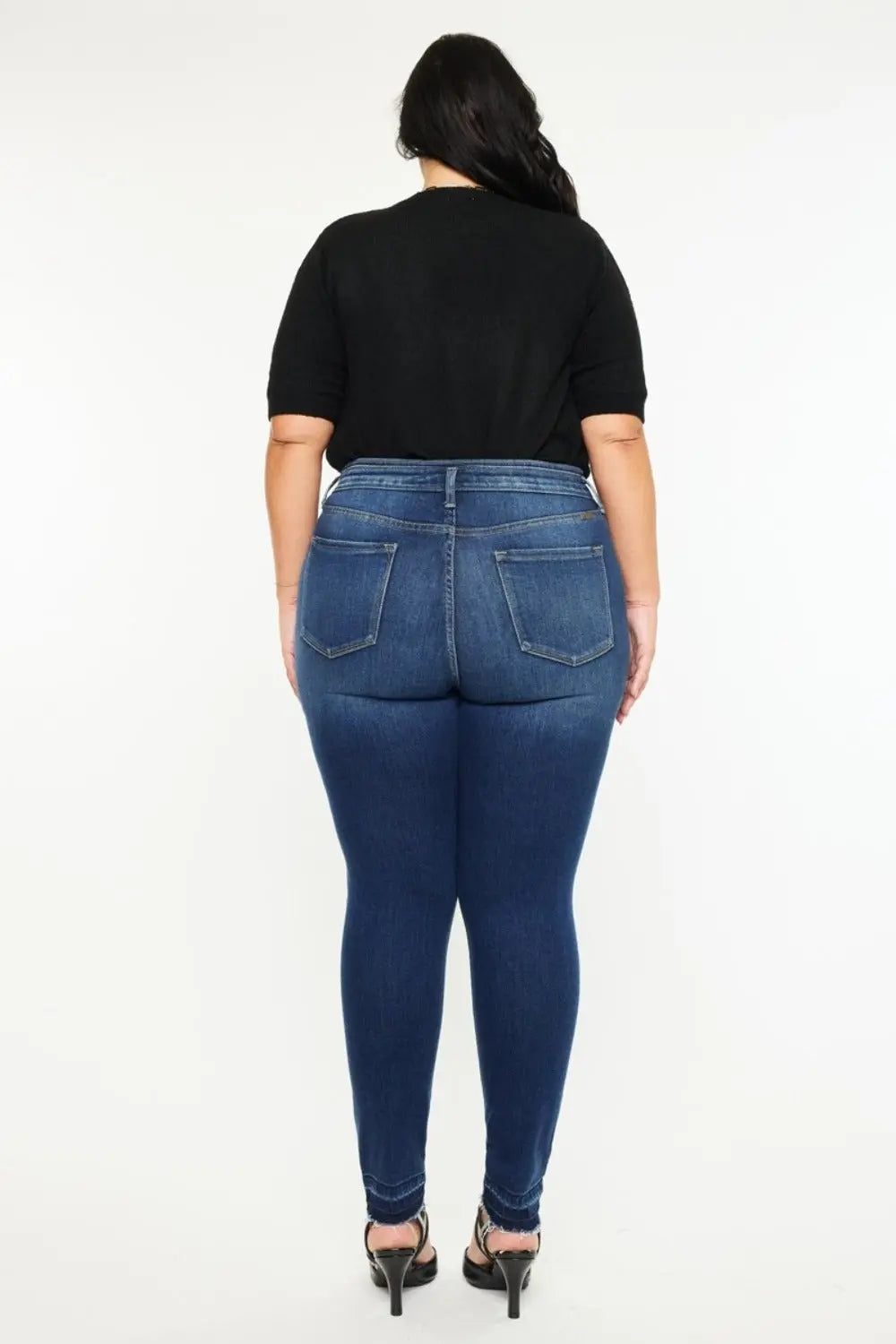 Kancan High Rise Ankle Skinny Jeans Trendsi