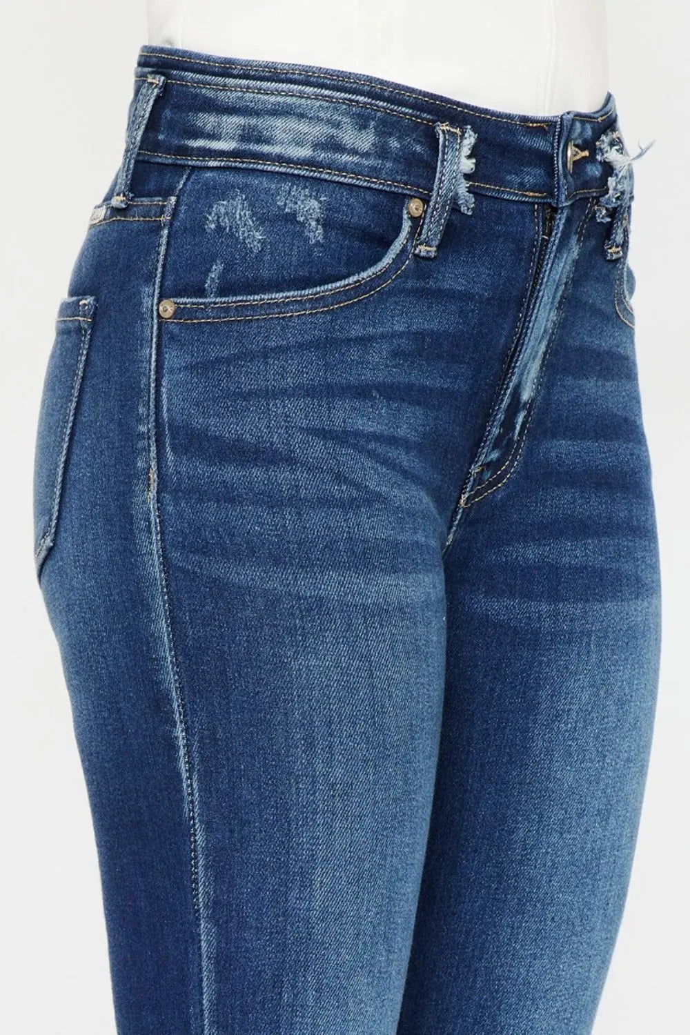 Kancan High Rise Ankle Skinny Jeans Trendsi