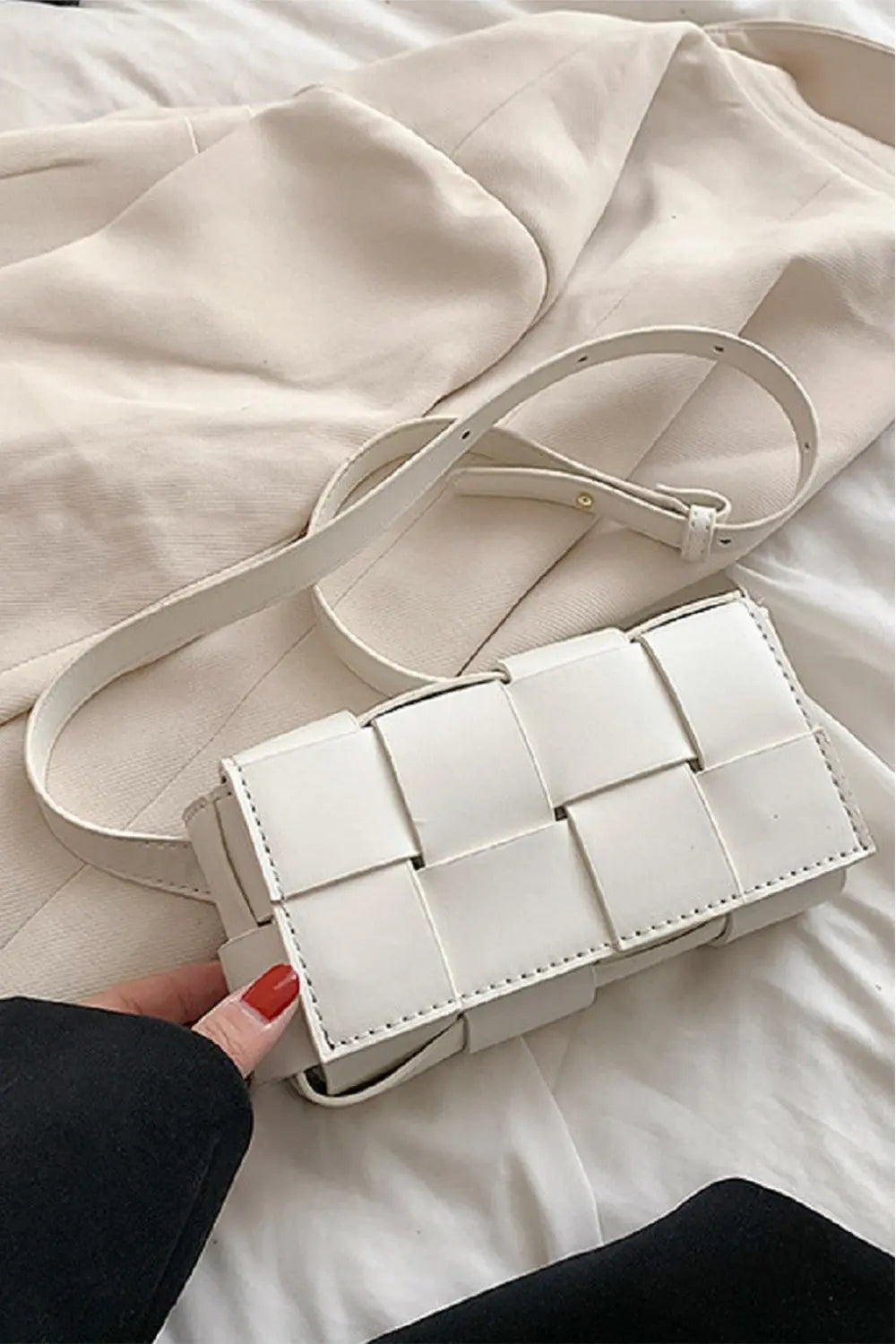 Zenana Woven Crossbody Bag Trendsi