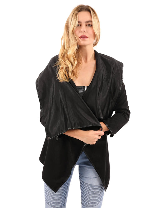 Bowmont Drape Collar Jacket - Style Ratio