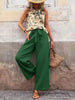 Printed Tank Top and Wide Leg Pants Set  Style Ratio