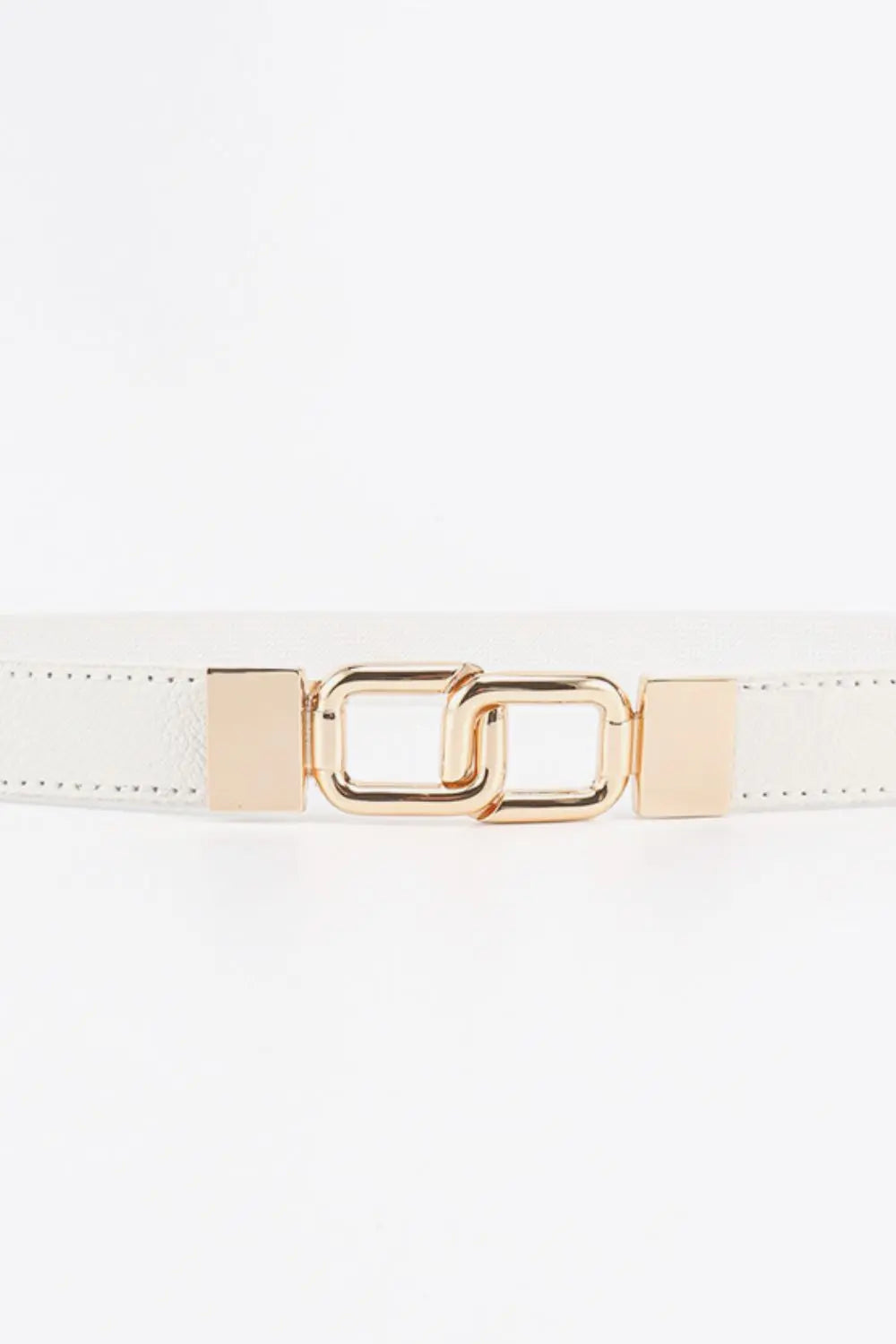 Geometric Double Buckle Elastic Belt  Style Ratio