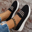Mesh Round Toe Platform Slip-Ons  Style Ratio