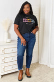 Simply Love Expensive Difficult Graphic Cuffed Short Sleeve Shirt  Style Ratio