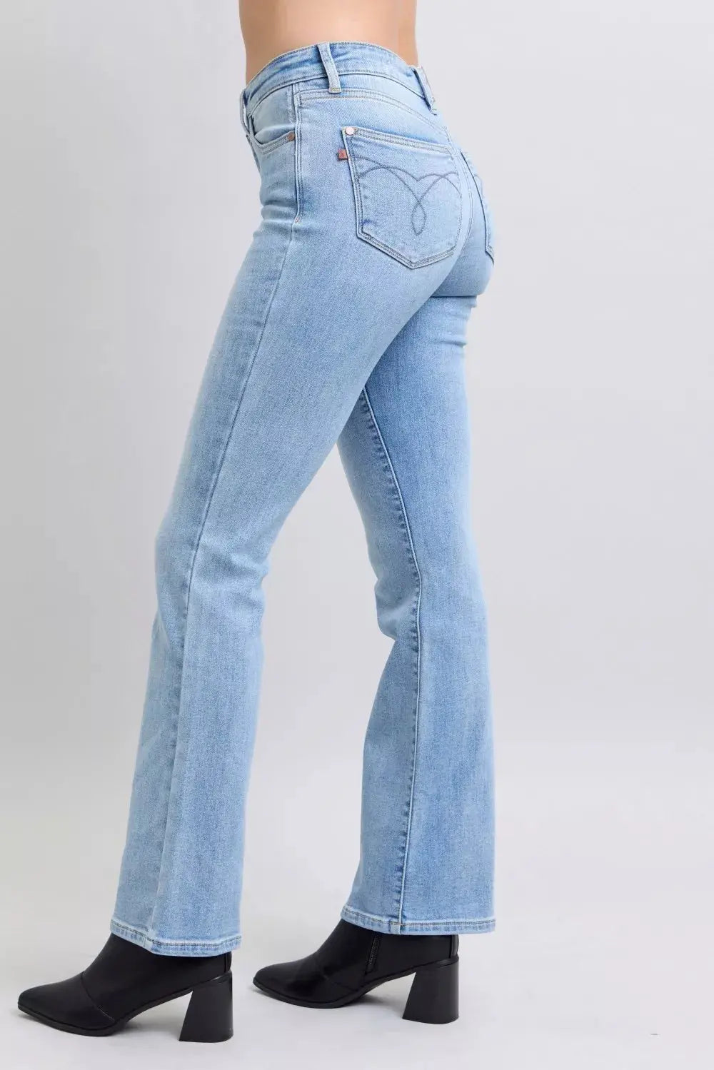 Judy Blue Mid Rise Thermal Bootcut Jeans  Style Ratio
