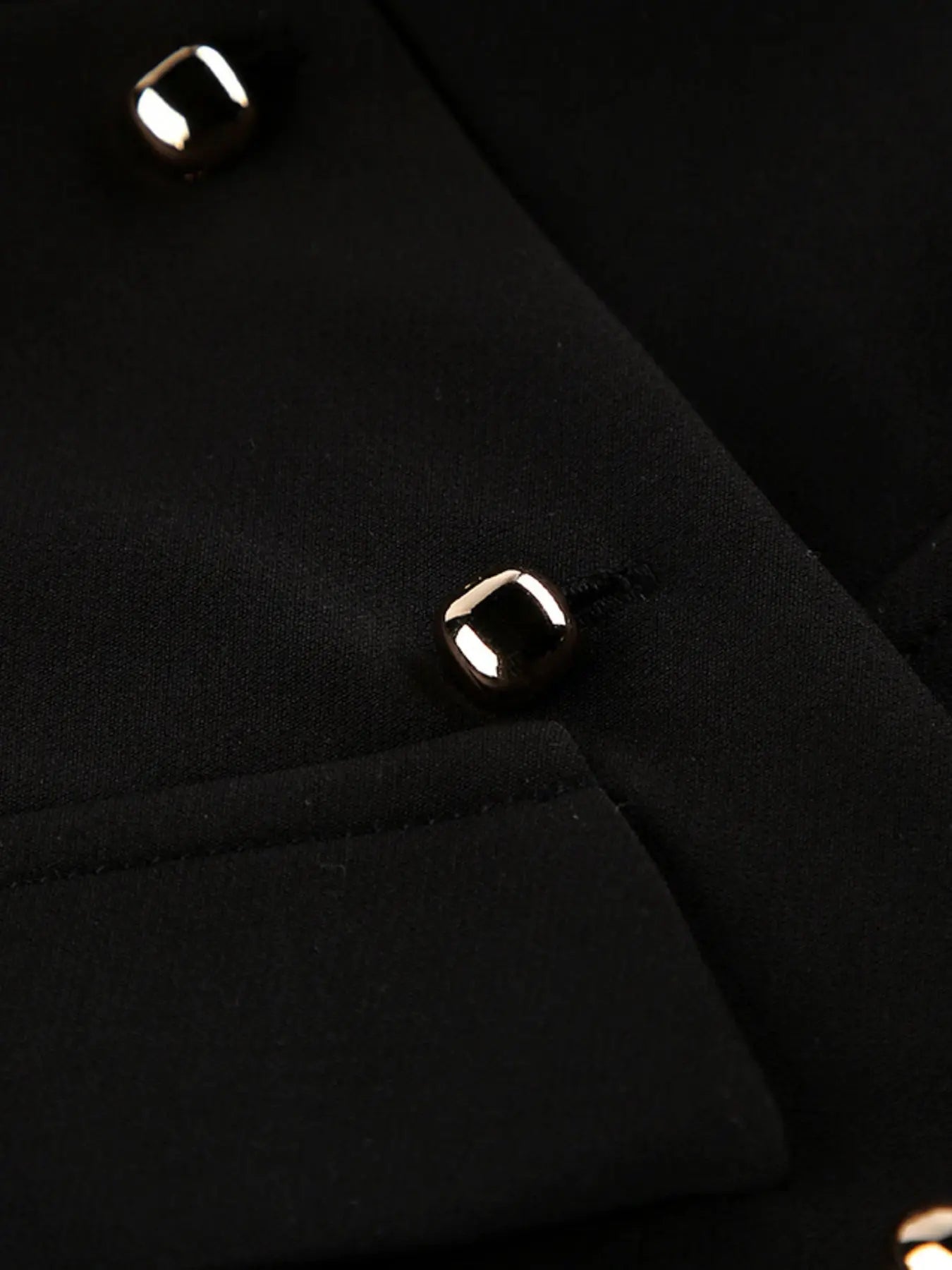 Stand Collar Button-Down Vest Coat  Style Ratio