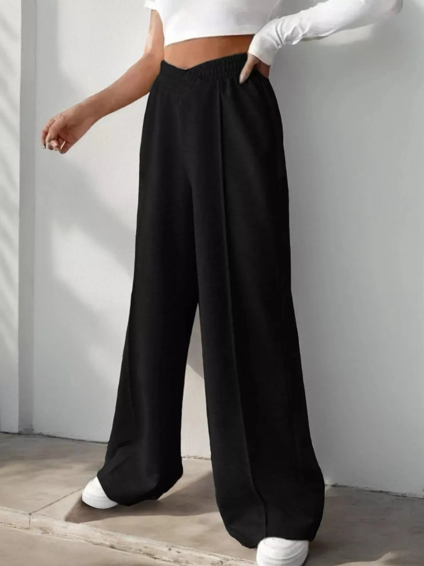 Wide Leg High Waist Pants  Style Ratio