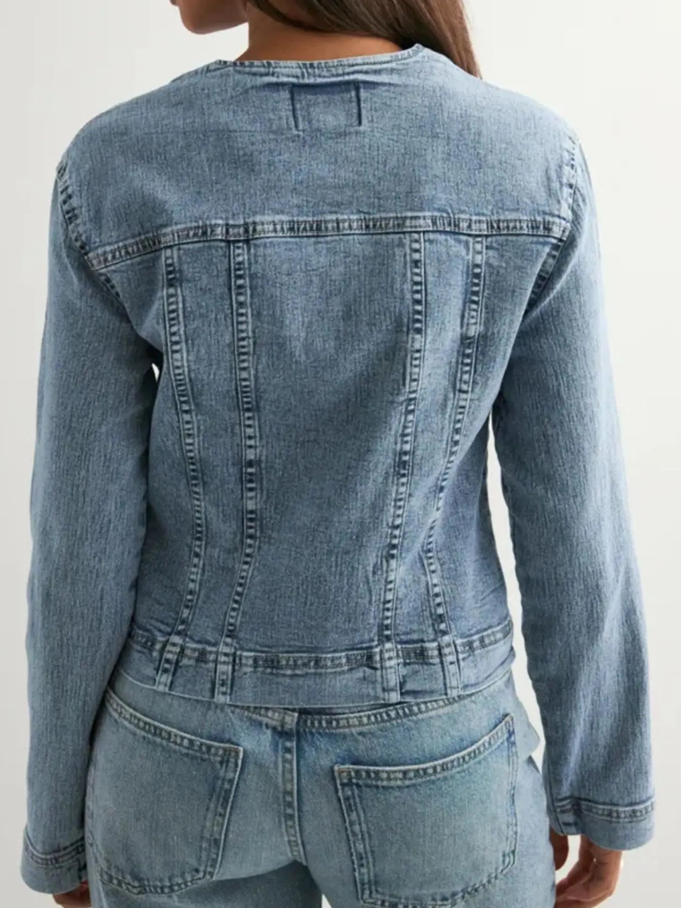 Classic Button-Down Denim Jacket  Style Ratio