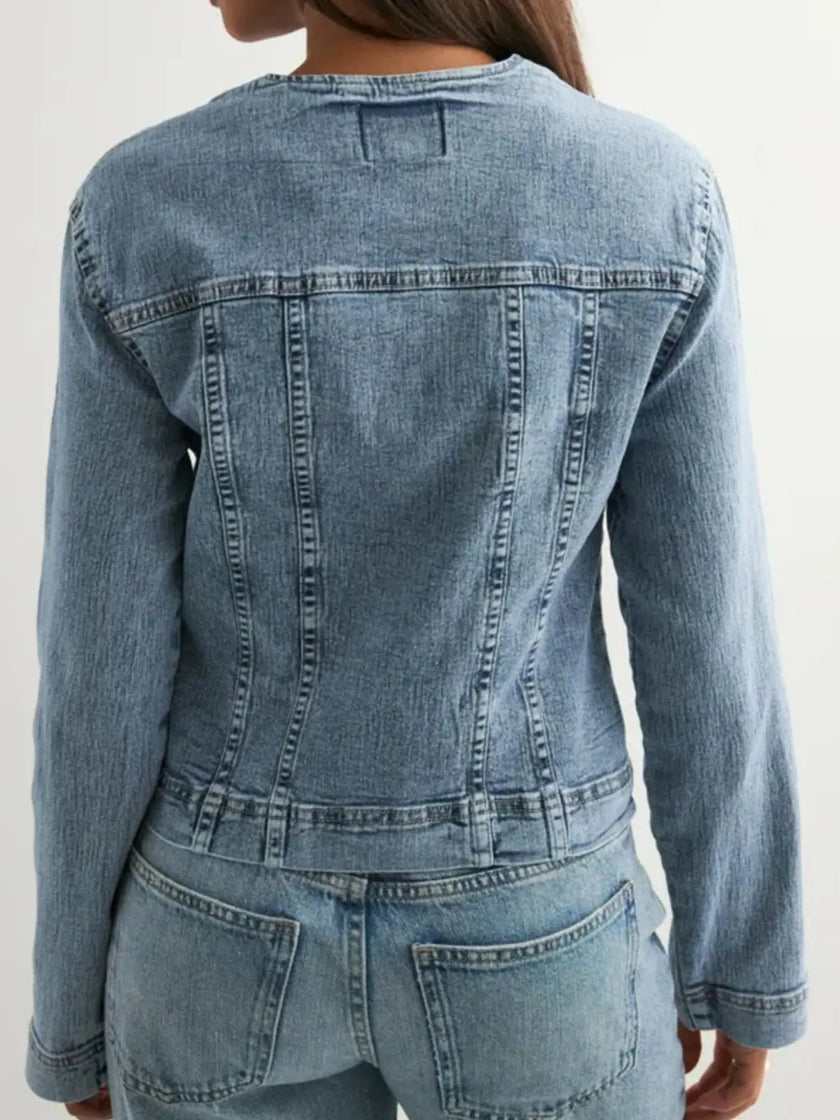 Classic Button-Down Denim Jacket  Style Ratio