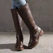 Round Toe Block Heels Boots  Style Ratio