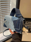 Denim Patchwork Crossbody Bag  Style Ratio