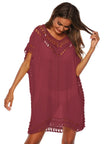 Bohemian Crochet Trim Beach Cover Up  Style Ratio