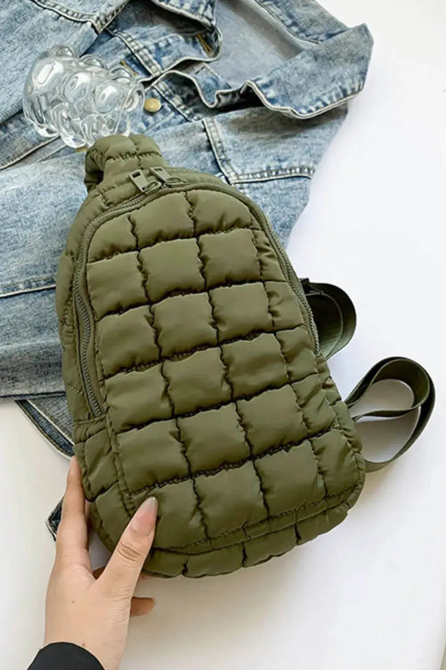 Quilted Nylon Crossbody Bag  Style Ratio
