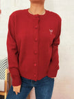 Button Up Long Sleeve Cardigan  Style Ratio