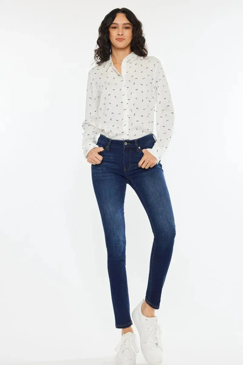 Kancan Mid Rise Super Skinny Jeans  Style Ratio