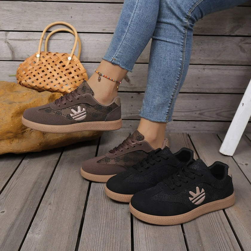 Round Toe Lace Up Sneakers  Style Ratio