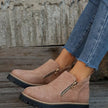 Ankle Boots with Zipper Detail  Style Ratio