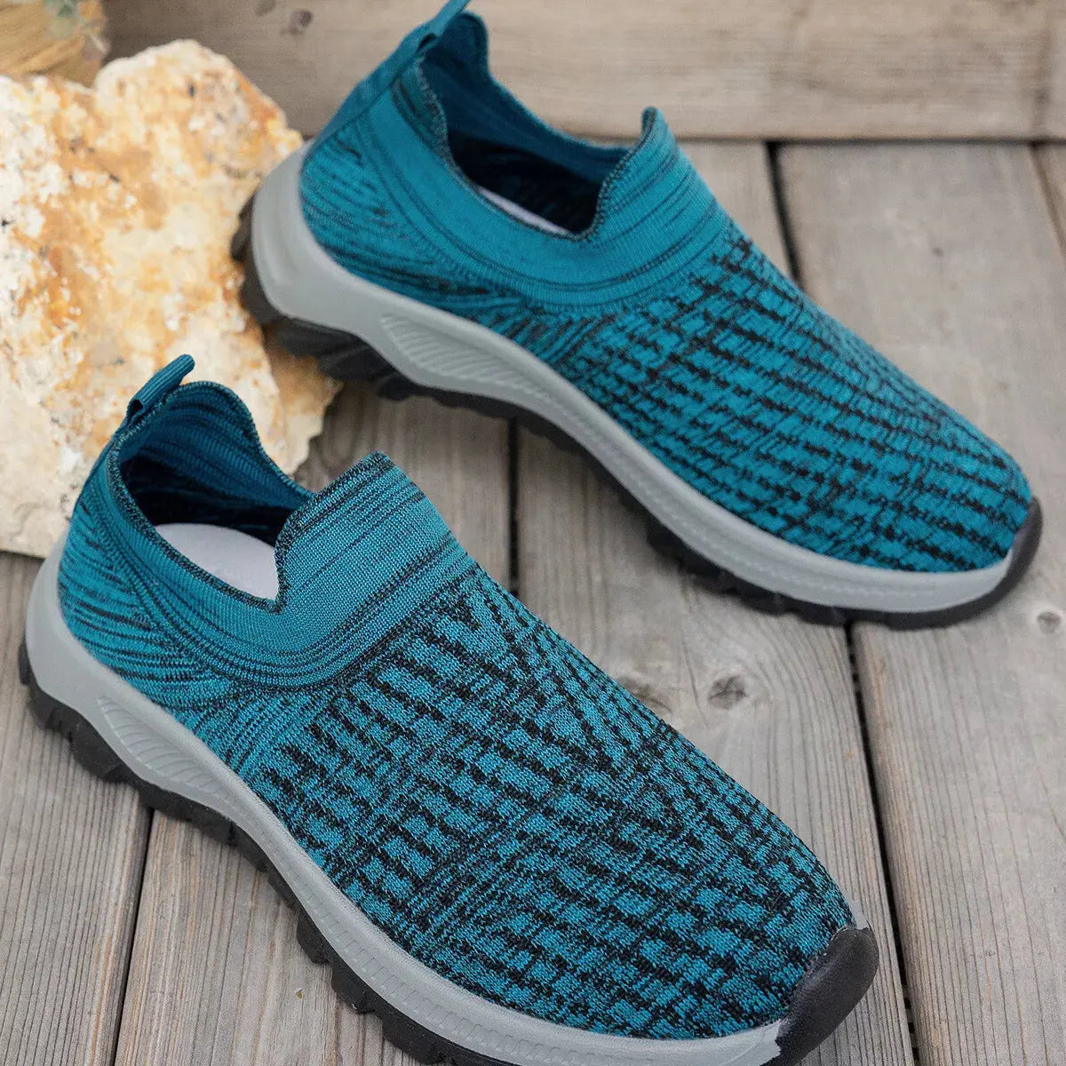 Round Toe Mesh Slip-Ons  Style Ratio