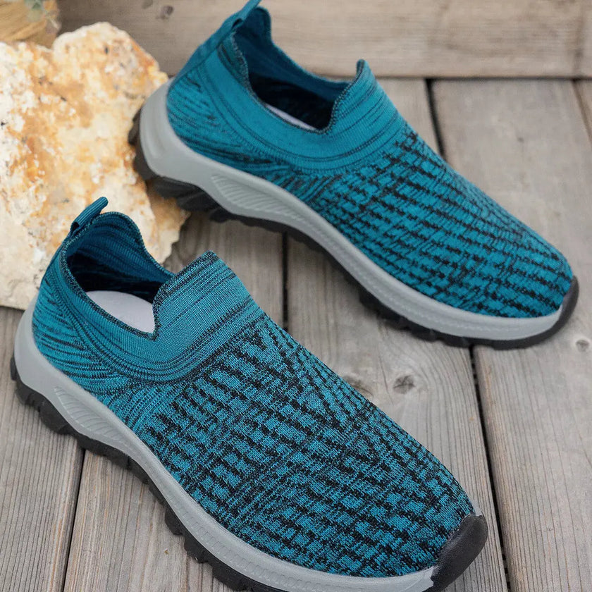 Round Toe Mesh Slip-Ons  Style Ratio