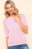 Haptics Half Sleeve Knit Top  Style Ratio