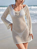 Crochet Backless Beach Cover-Up  Style Ratio