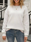Bow-Back Round Neck Sweater  Style Ratio