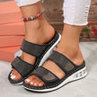 Velcrow Strapped Rhinestone Sandals  Style Ratio