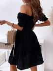Smocked Off-Shoulder Mini Dress  Style Ratio