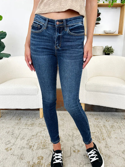 Judy Blue Classic Handsand Skinny Jeans Trendsi