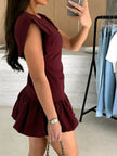Ruffle Hem Mini Dress  Style Ratio