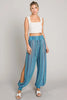 Cotton Bleu by Nu Lab Striped Smocked Cover Up Pants  Style Ratio