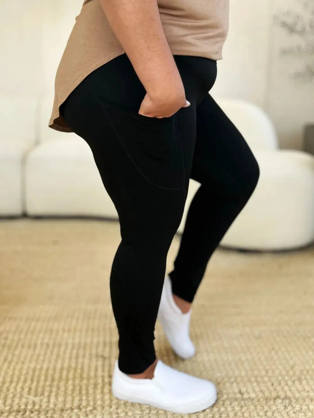 Wide Waistband Sports Leggings  Style Ratio