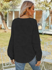V-Neck Long Sleeve Blouse  Style Ratio