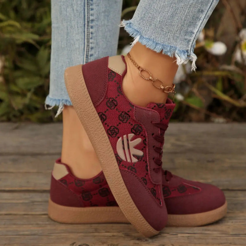 Round Toe Lace Up Sneakers  Style Ratio