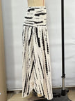 Smocked Asymmetrical Hem Skirt  Style Ratio