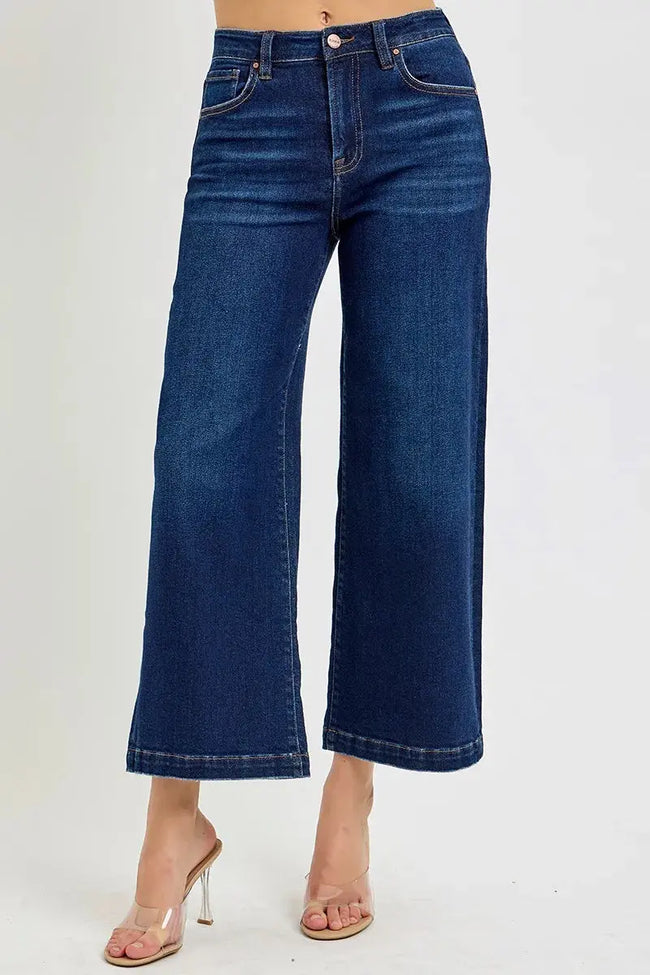 RISEN High Rise Crop Wide Jeans  Style Ratio