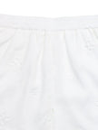 Embroidered Lace Hem Shorts  Style Ratio