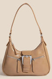 Fame Large Buckle Triple Zipper Hand Bag  Style Ratio